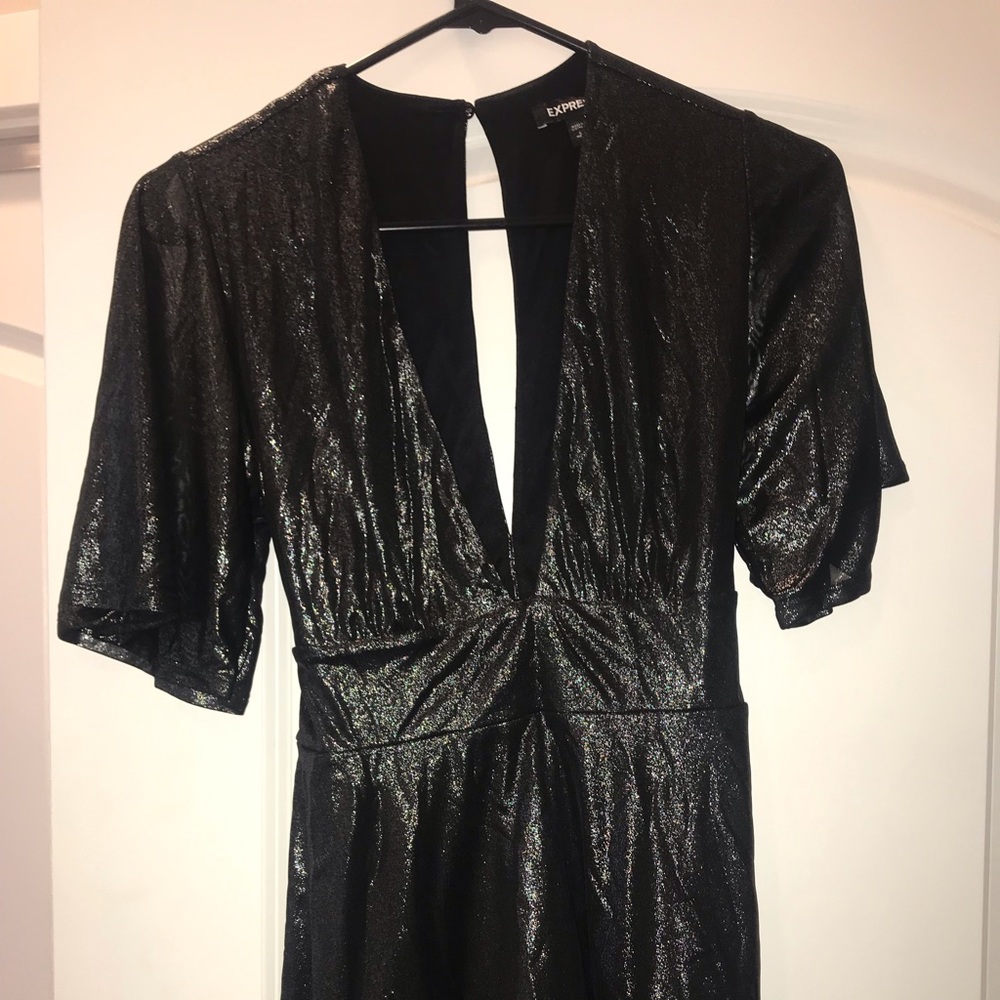 Express metallic wrap top, great for New Years eve - Picture 3 of 4